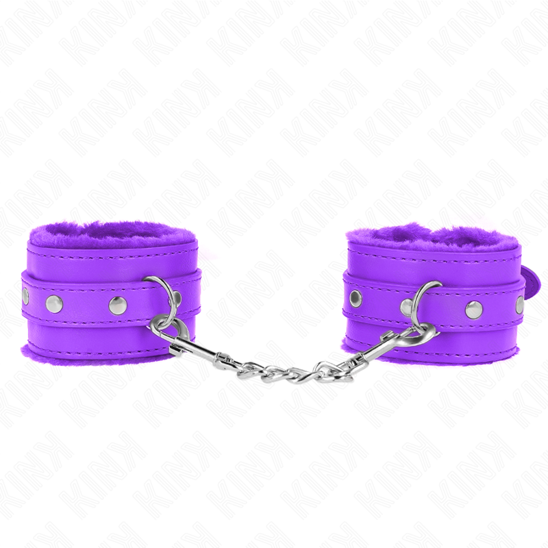 KINK - ALGEMAS FORRADAS PREMIUM VIOLETAS COM CORREIA VIOLETA AJUSTÁVEL 17-29 CM X 6 CM