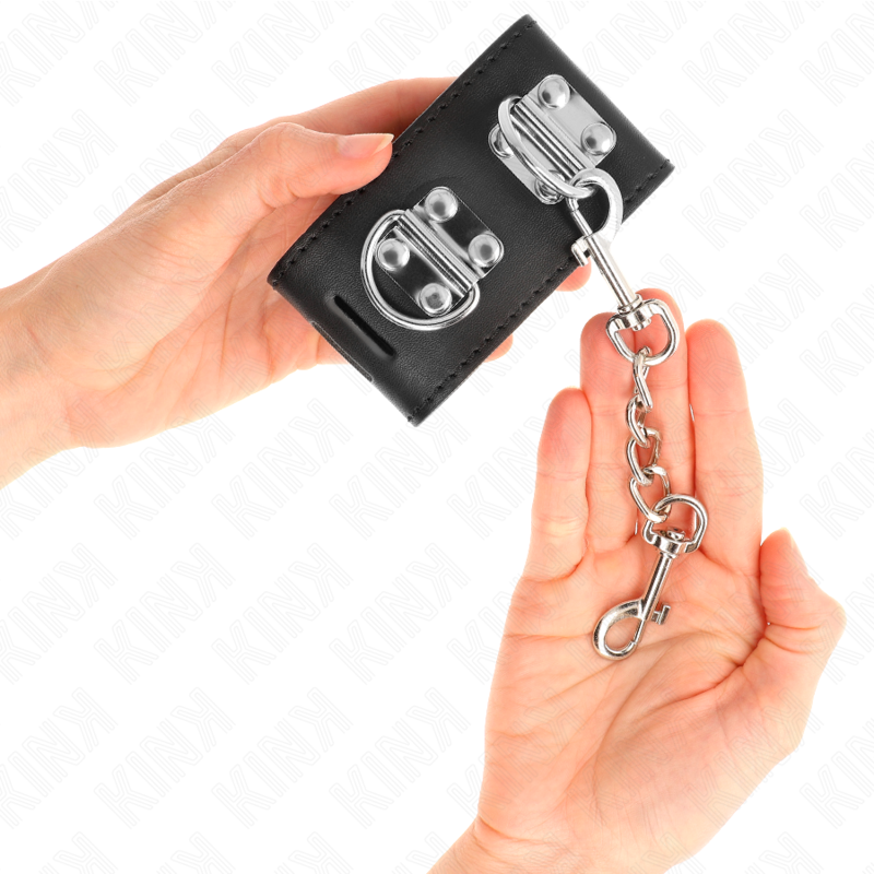 KINK - Punhos Multiposições Com Fecho De Cadeado Preto Ajustáveis ​​16-23 Cm X 5,5 Cm