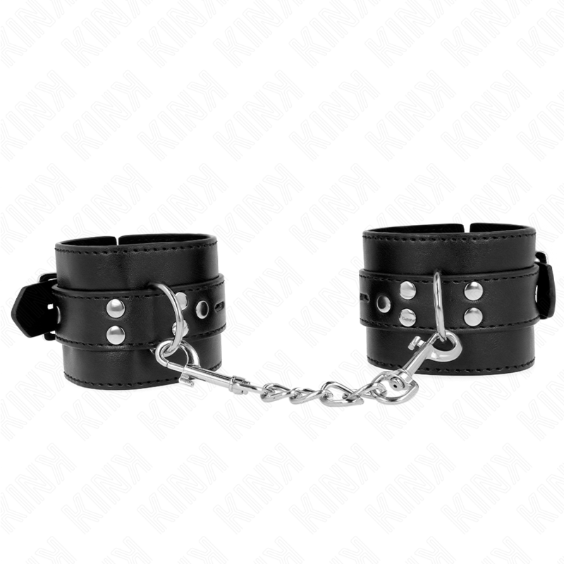 KINK - ALGEMAS PRETAS COM CORREIA PRETA AJUSTÁVEL 17-28 CM X 6 CM