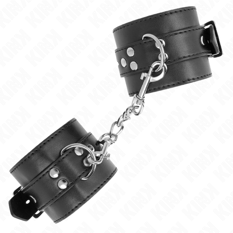 KINK - ALGEMAS PRETAS COM CORREIA PRETA AJUSTÁVEL 17-28 CM X 6 CM