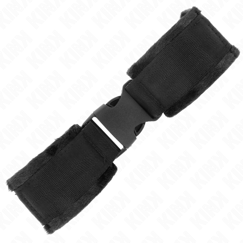 KINK - RETENÇÕES DE PULSO NYLON BIND HOOK&amp;LOOP VERMELHO-PRETO MODELO 1 AJDUSTABLE 25-35 CM X 6 CM