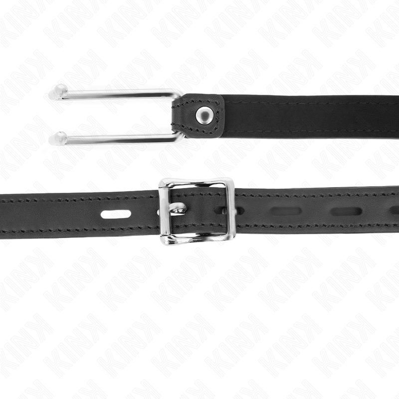KINK - MORDAÇA GANCHO DE METAL 11.5 CM COM CORREIA EM POLIPELE AJUSTÁVEL 39-58 CM X 2 CM