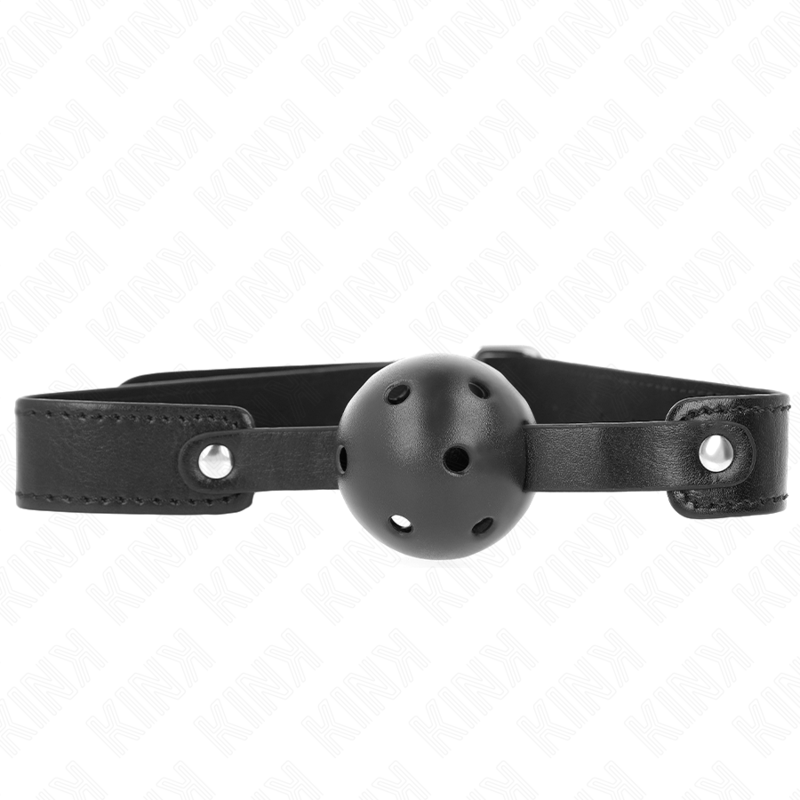 KINK - MORDAÇA DE BOLA 4.5 CM TRANSPIRÁVEL PRETA 65 X 2.5 CM