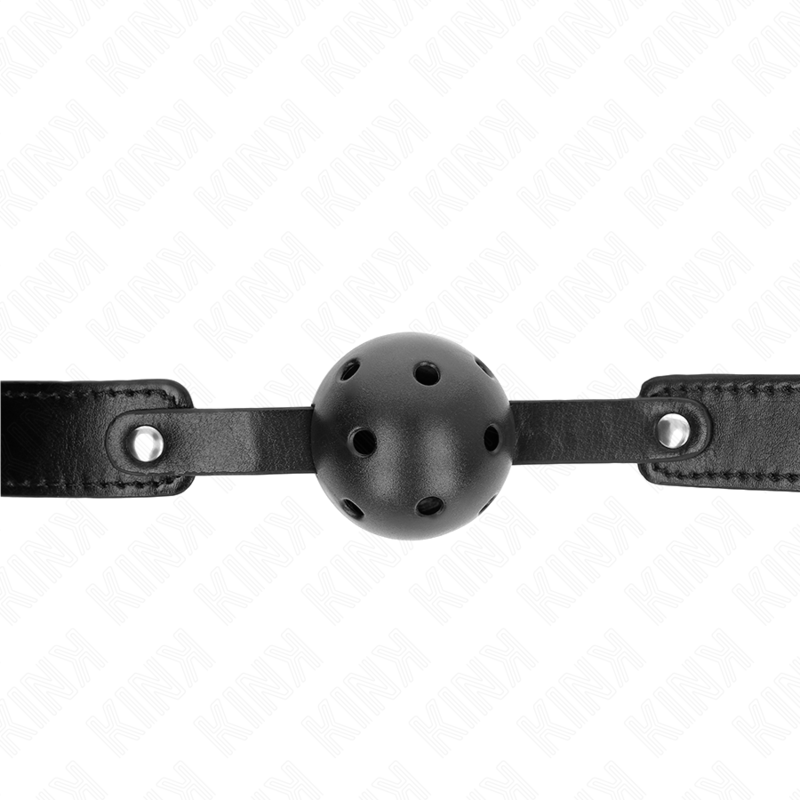 KINK - MORDAÇA DE BOLA 4.5 CM TRANSPIRÁVEL PRETA 65 X 2.5 CM