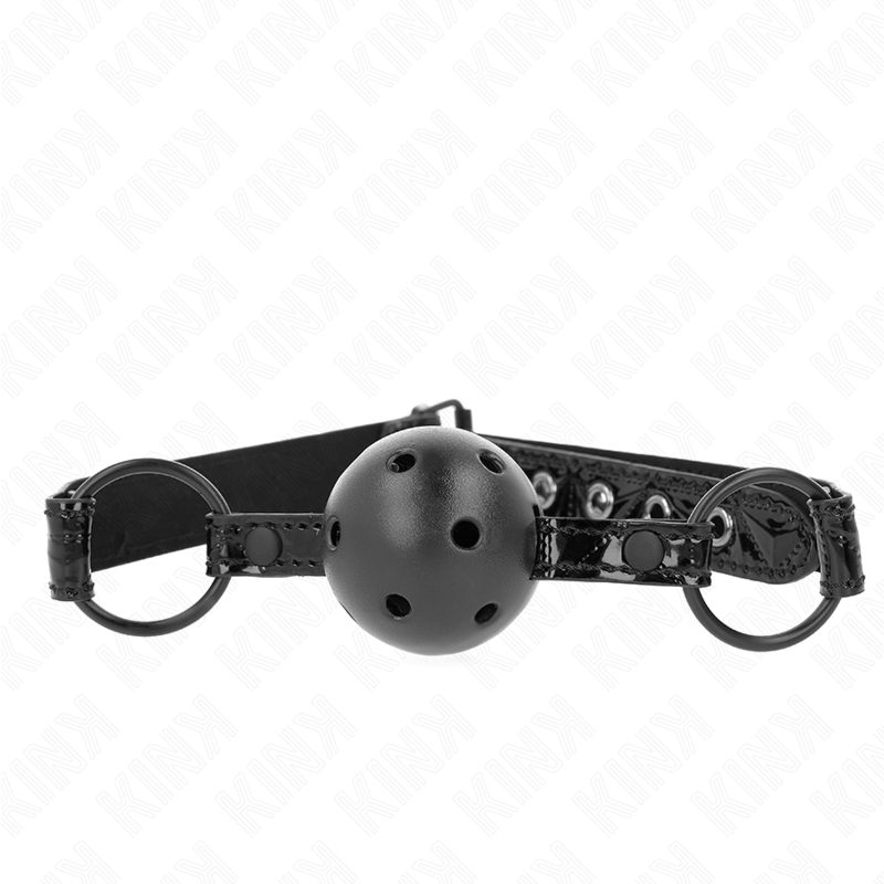 KINK - MORDAÇA DE BOLA 4.5 CM COM PADRÃO DE DIAMANTE MODELO 3 64.5 CM AJUSTÁVEL 42-60 CM