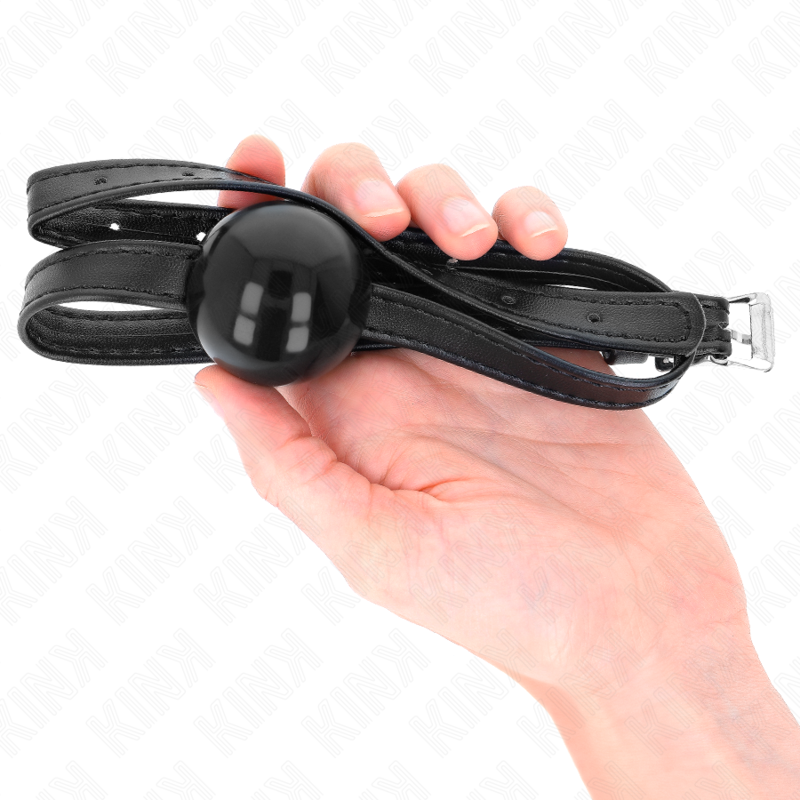 KINK - MORDAÇA DE BOLA 4 CM COM CORREIA SIMPLICITY PEQUENA