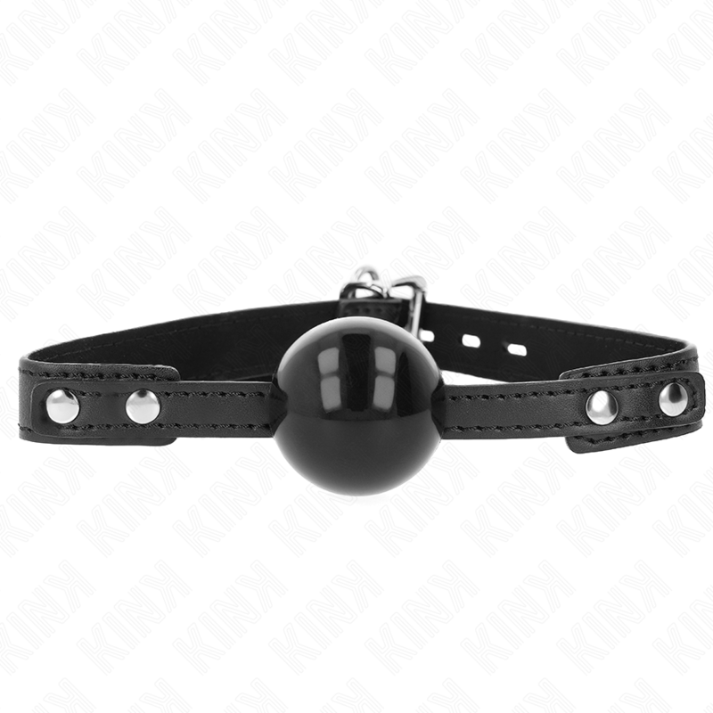KINK - MORDAÇA COM BOLA 4 CM SUAVE EM TPE MODELO 3 60 x 2 CM AJUSTÁVEL 37-52 CM