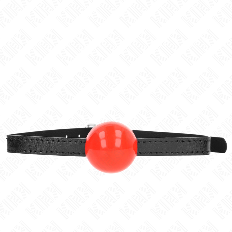 KINK - MORDAÇA COM BOLA 4 CM SÓLIDA SIMPLES VERMELHA 65 x 1.5 CM