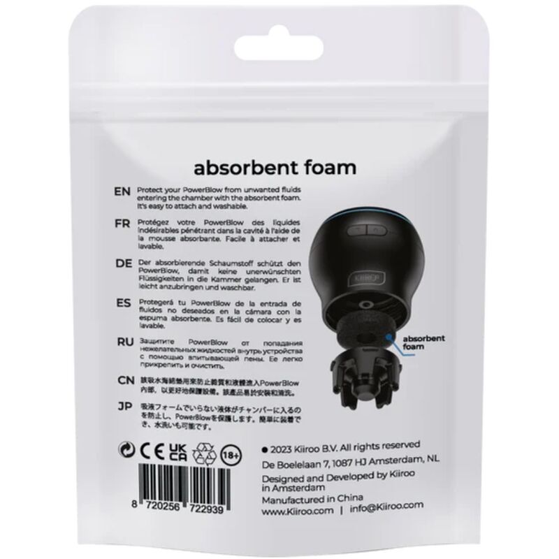 KIIROO - POWER BLOW ESPUMA ABSORVENTE DE REPOSIÇÃO 5 UNIDADES