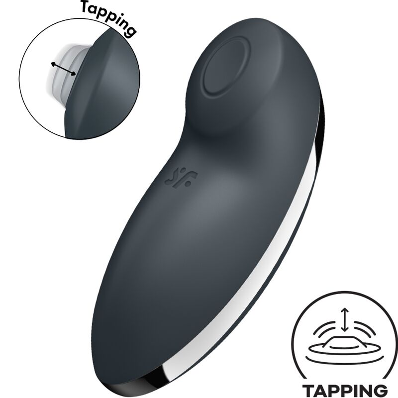 Satisfyer Tap e Climax 2 Vibrador y Estimulador Cinza