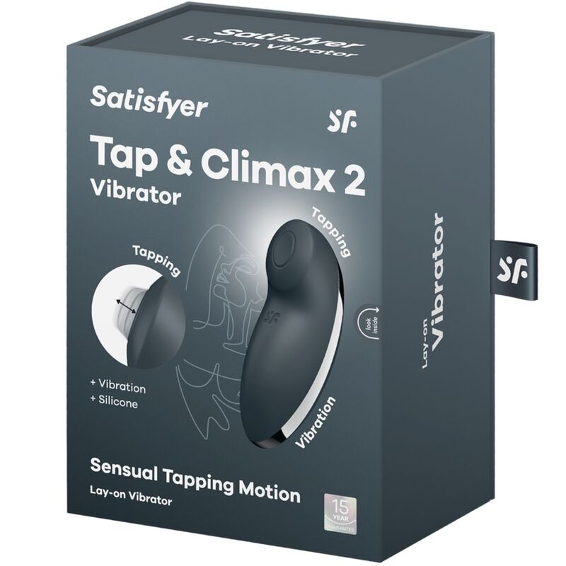 Satisfyer Tap e Climax 2 Vibrador y Estimulador Cinza