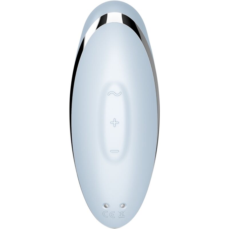 Satisfyer Tap &amp; Climax 2 Vibrador y Estimulador Azul