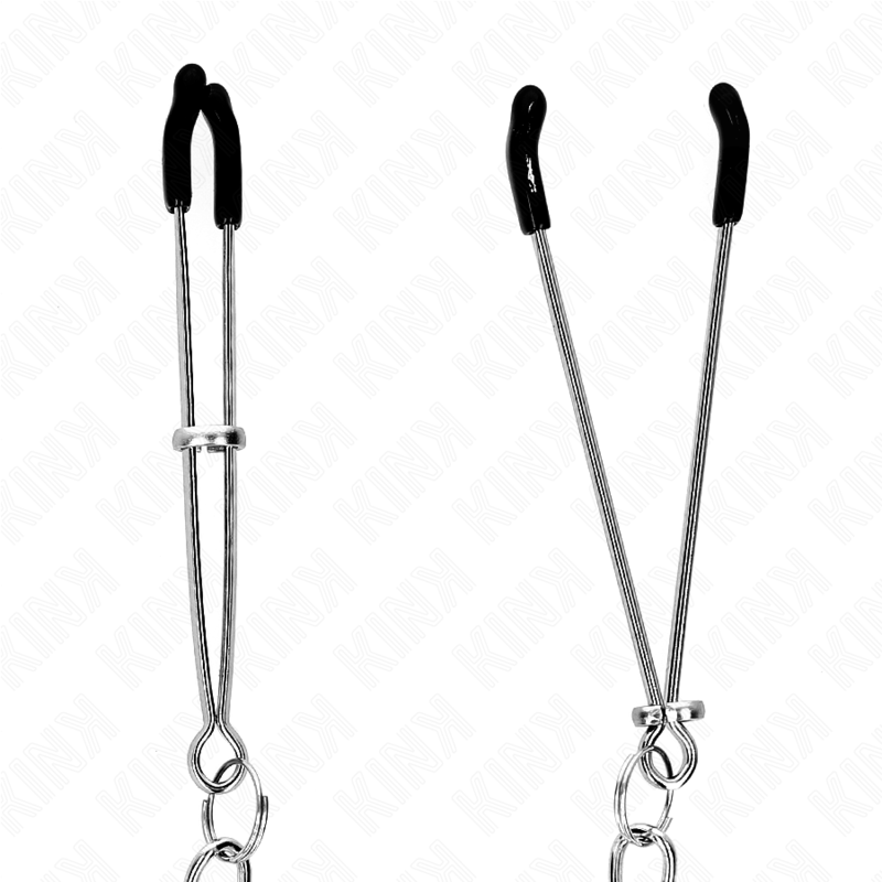 KINK - PINÇAS PARA MAMILOS FINAS COM CORRENTE GROSSA 30 CM