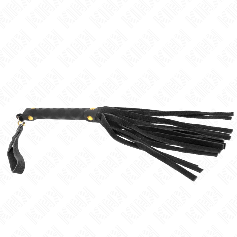 KINK - MINI CHICOTE EM CAMURÇA PRETO 30 CM