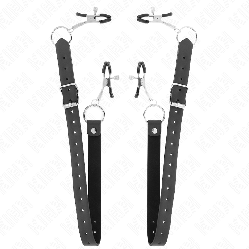 KINK - 4 PINÇAS AJUSTÁVEIS PARA CLITÓRIS 34-48 CM