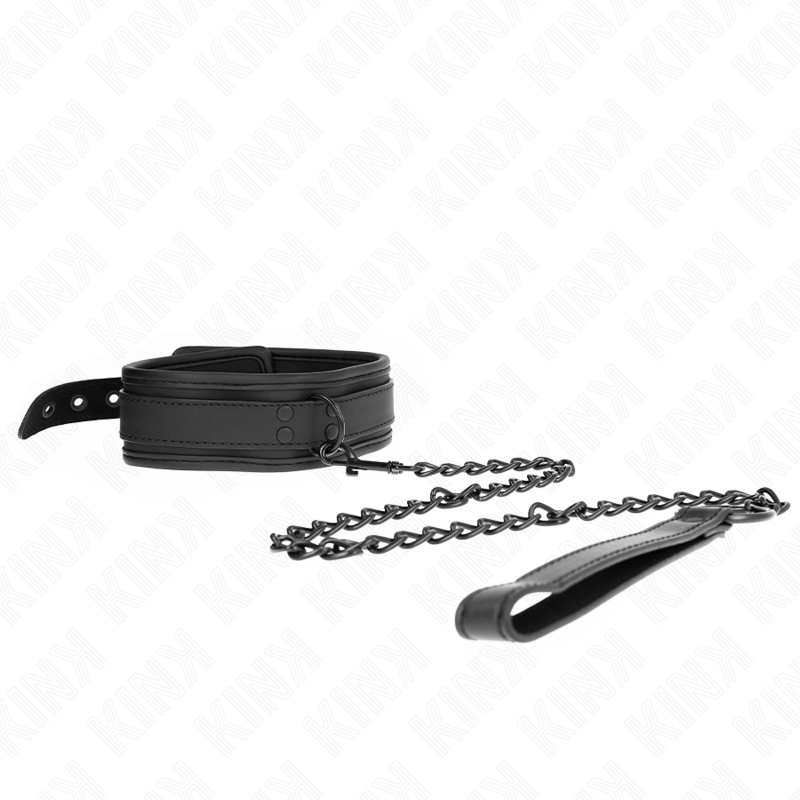 KINK - COLAR DE NEOPRENO BONDAGE MODELO 1 COM CINTO 78 CM AJUSTÁVEL 37,5 X 49,5 CM