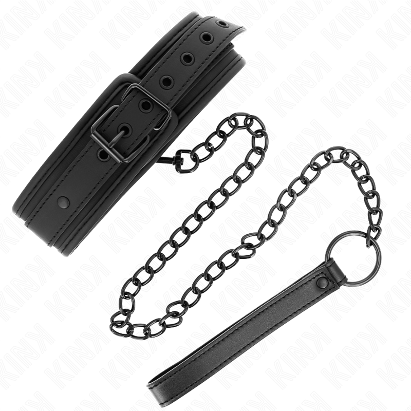 KINK - COLAR DE NEOPRENO BONDAGE MODELO 1 COM CINTO 78 CM AJUSTÁVEL 37,5 X 49,5 CM