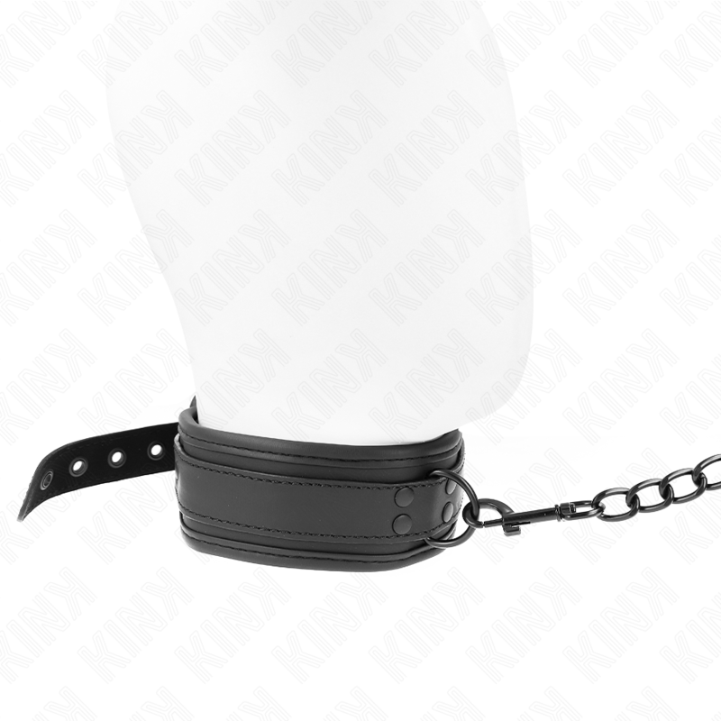 KINK - COLAR DE NEOPRENO BONDAGE MODELO 1 COM CINTO 78 CM AJUSTÁVEL 37,5 X 49,5 CM