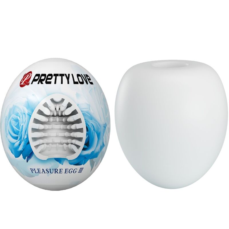 PRETTY LOVE - MASTURBADOR MASCULINO OVO BRANCO