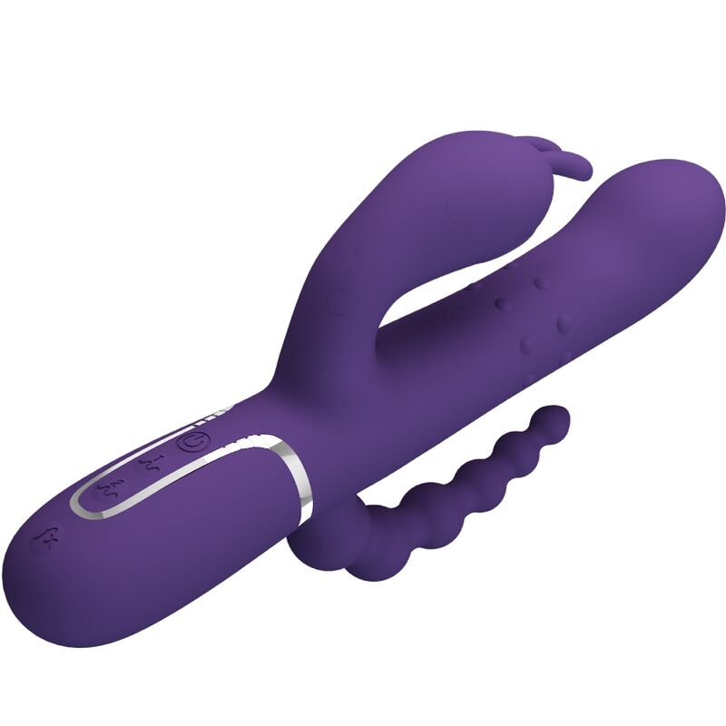 Pretty Love Cammy Triplo Vibrador Multifunción 4 en 1 Roxo