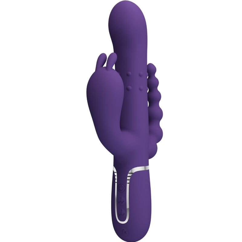 Pretty Love Cammy Triplo Vibrador Multifunción 4 en 1 Roxo