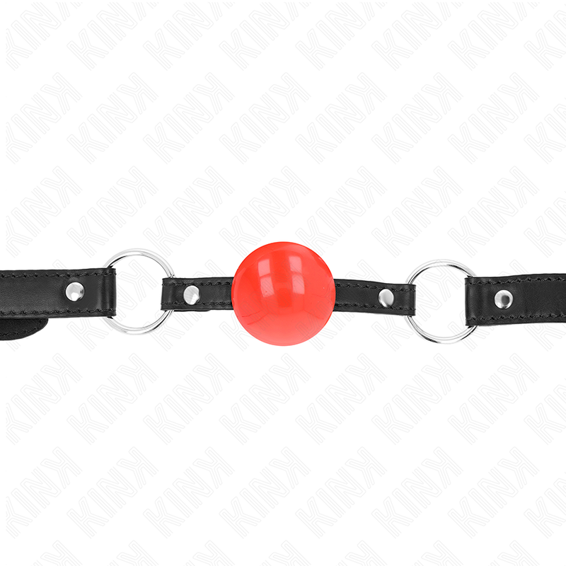 KINK - MORDAÇA DE BOLA 4 CM EM TPE VERMELHA 60 X 2 CM