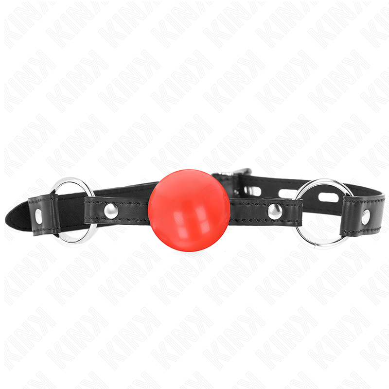 KINK - MORDAÇA DE BOLA 4 CM EM TPE VERMELHA 60 X 2 CM