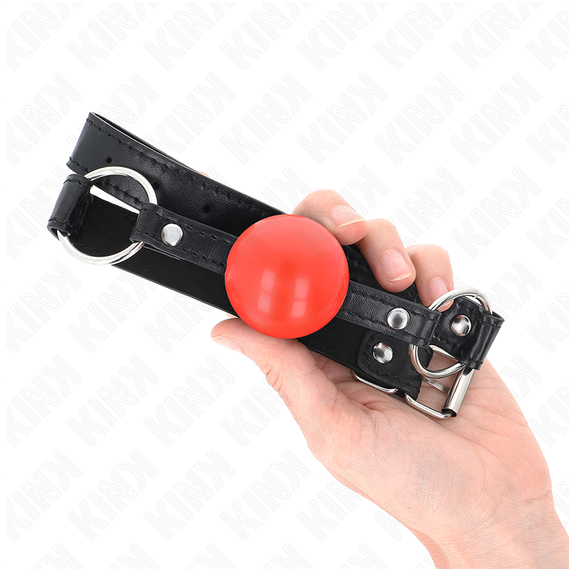 KINK - MORDAÇA DE BOLA 4 CM EM TPE VERMELHA 60 X 2 CM