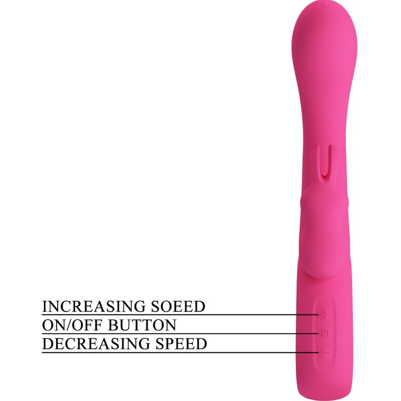 PRETTY LOVE - NOVAK VIBRADOR RABBIT 12 VIBRAÇÕES ROSA