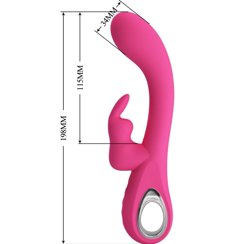 PRETTY LOVE - NOVAK VIBRADOR RABBIT 12 VIBRAÇÕES ROSA
