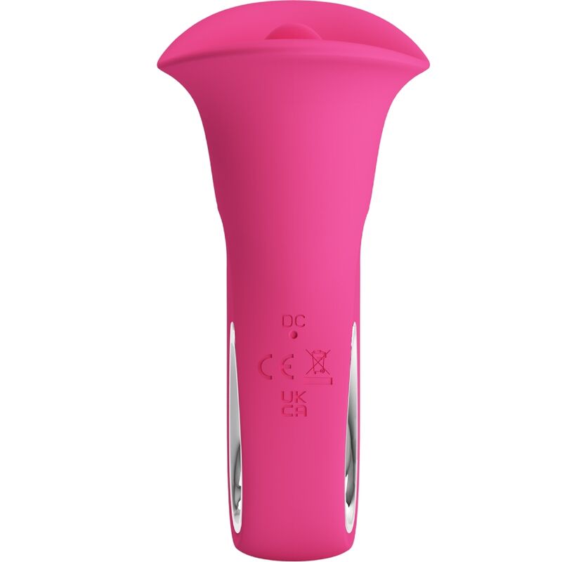 PRETTY LOVE - CLYDE VIBRADOR ORAL COM LÍNGUA VIBRATÓRIA 12 VIBRAÇÕES ROSA