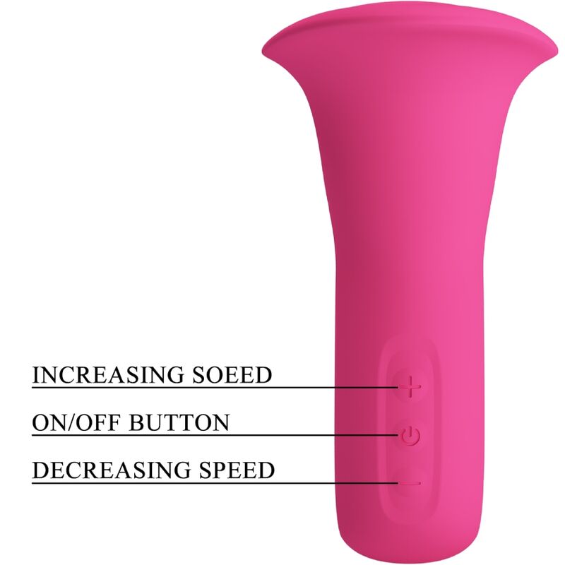 PRETTY LOVE - CLYDE VIBRADOR ORAL COM LÍNGUA VIBRATÓRIA 12 VIBRAÇÕES ROSA