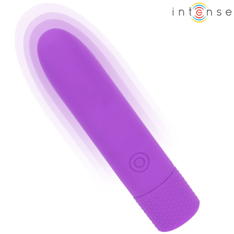 INTENSO - SYMONE USB RECARREGÁVEL VIBRATÓRIA BULLET 8 VIBRAÇÕES ROXO 10 X 2,2 CM