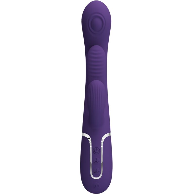 PRETTY LOVE - SHANIA TRIPLO VIBRADOR RABBIT MULTIFUNÇÕES ROXO