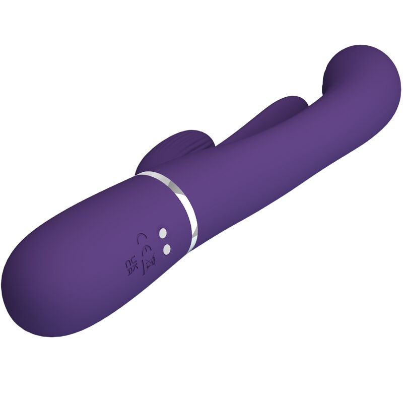 PRETTY LOVE - SHANIA TRIPLO VIBRADOR RABBIT MULTIFUNÇÕES ROXO