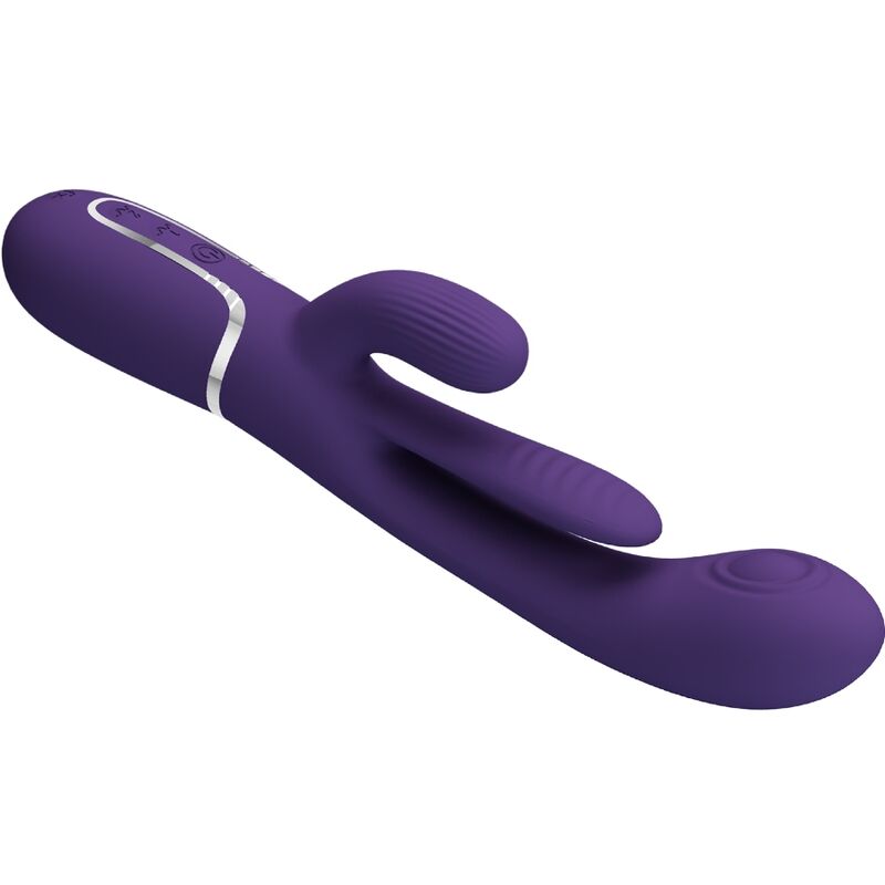 PRETTY LOVE - SHANIA TRIPLO VIBRADOR RABBIT MULTIFUNÇÕES ROXO