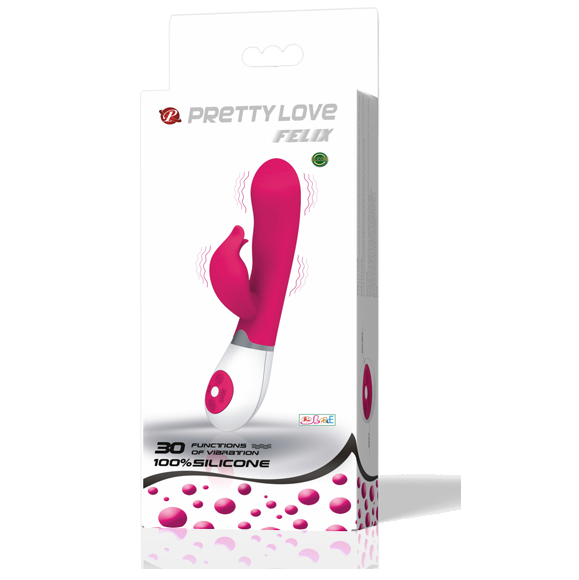 PRETTY LOVE - FLIRTATION VIBRADOR COM ESTIMULADOR CLITORIS FELIX - Sex Shop Sexy
