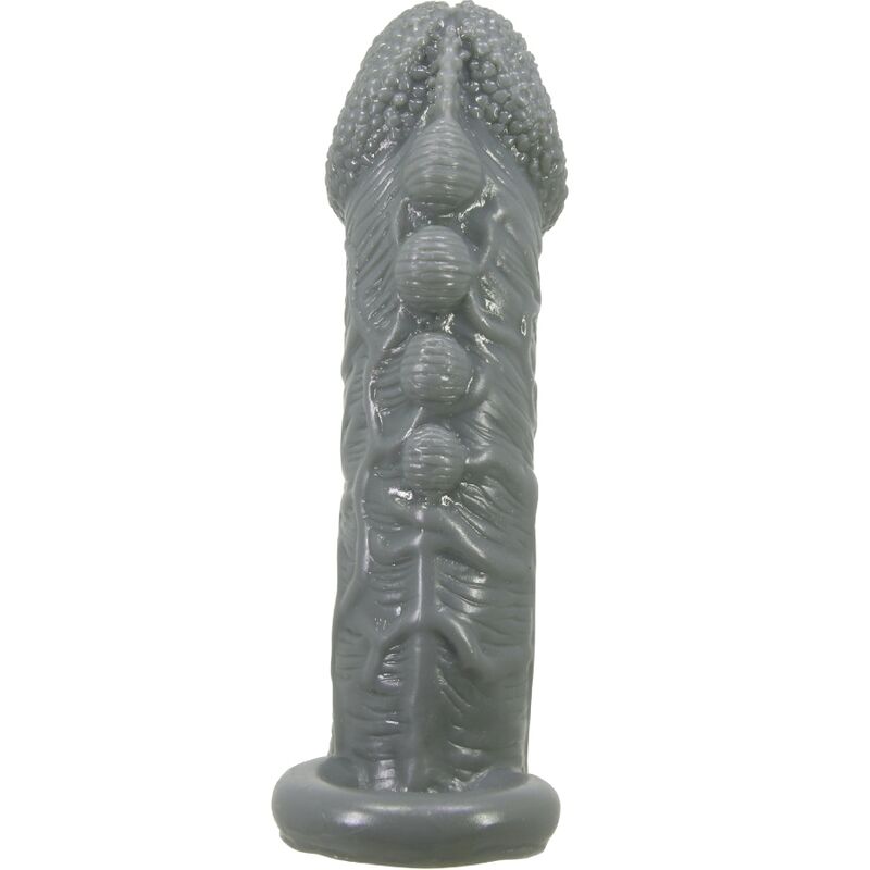 PRETTY LOVE - FUNDA REALISTA ALONGADORA E RETARDANTE PARA PENIS CINZA