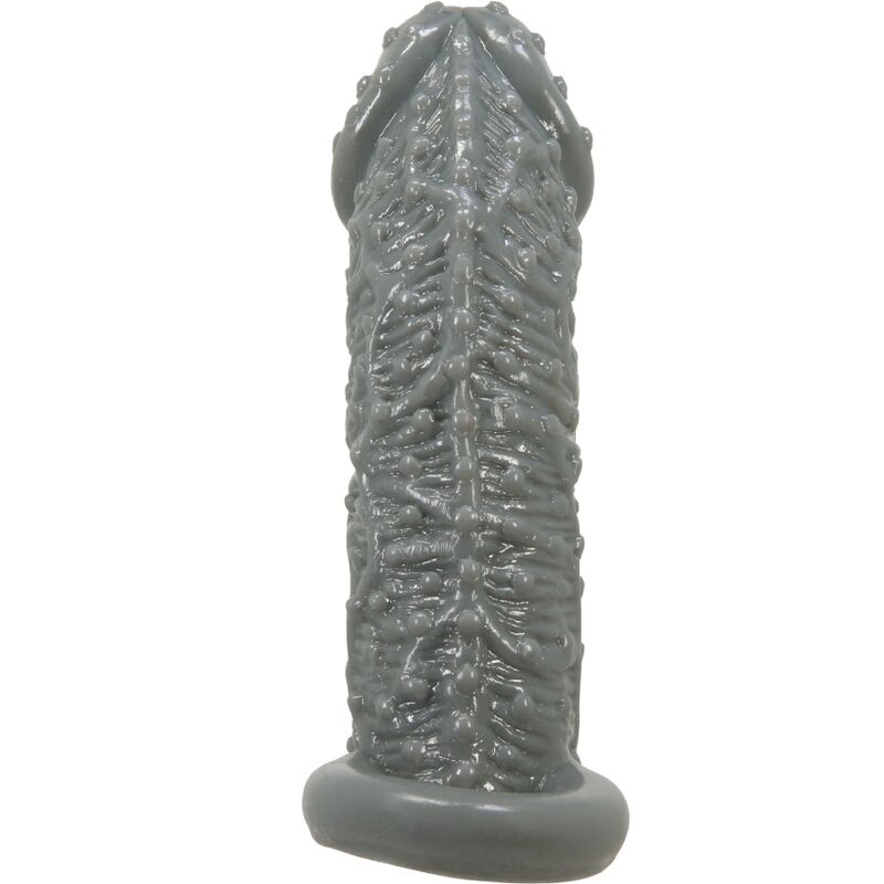 PRETTY LOVE - FUNDA REALISTA ALONGADORA E RETARDANTE PARA PENIS MODELO 2 CINZA