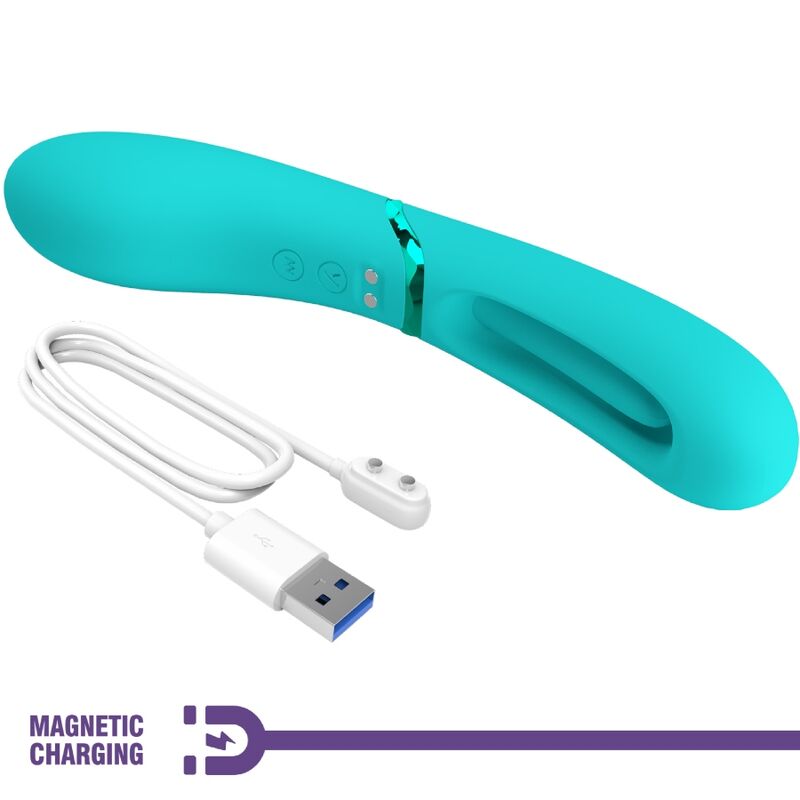 ROMANCE - LEXIE VIBRADOR PONTO G 7 VIBRAÇÕES AZUL