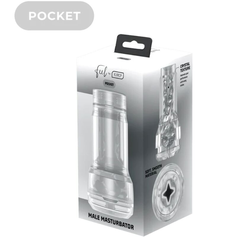 KIIROO - MASTURBADOR DE BOLSILLO FEEL CRYSTAL PARA KIIROO TRANSPARENTE