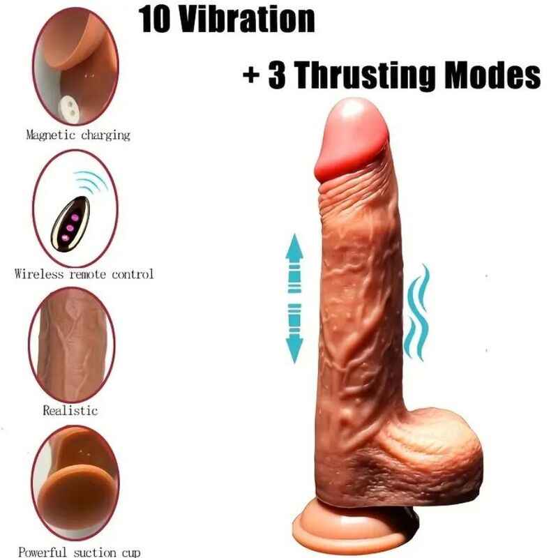 ARMONY - DILDO REALISTA VIBRATÓRIO RECARREGÁVEL