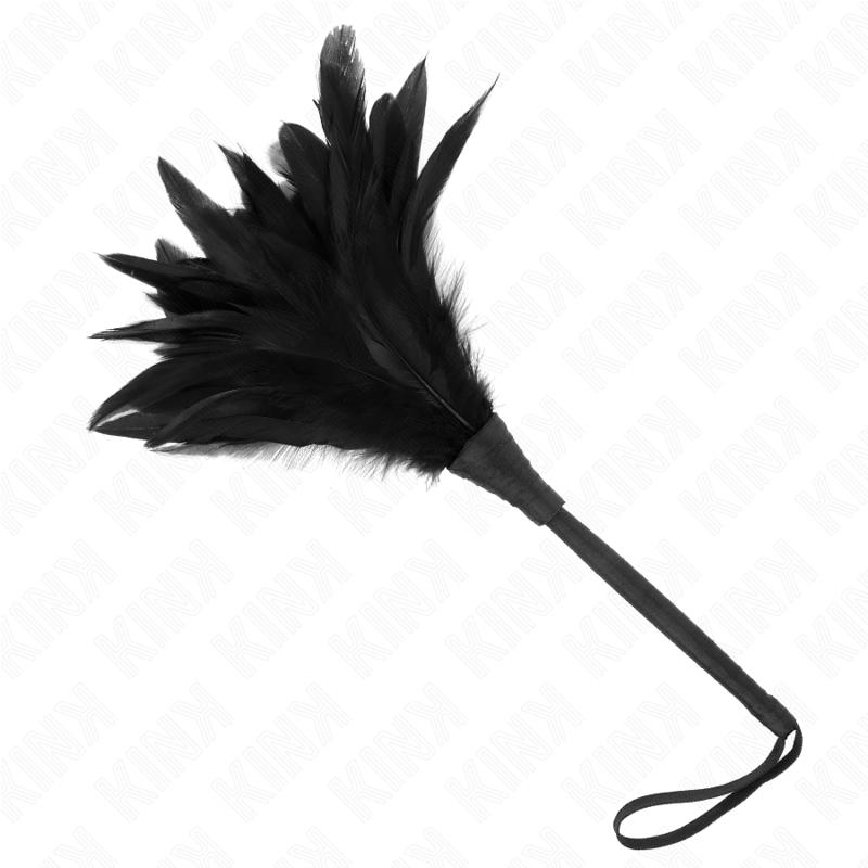 KINK - PENAS DE FRANGO EM FORMA DE CHIFRE NEGRO MAIDS 36 CM