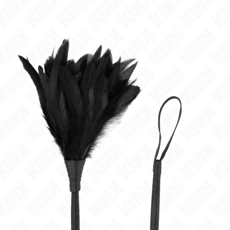 KINK - PENAS DE FRANGO EM FORMA DE CHIFRE NEGRO MAIDS 36 CM