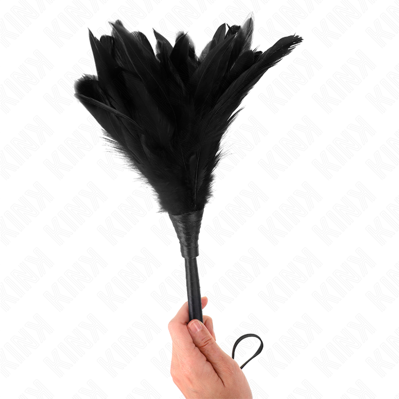 KINK - PENAS DE FRANGO EM FORMA DE CHIFRE NEGRO MAIDS 36 CM