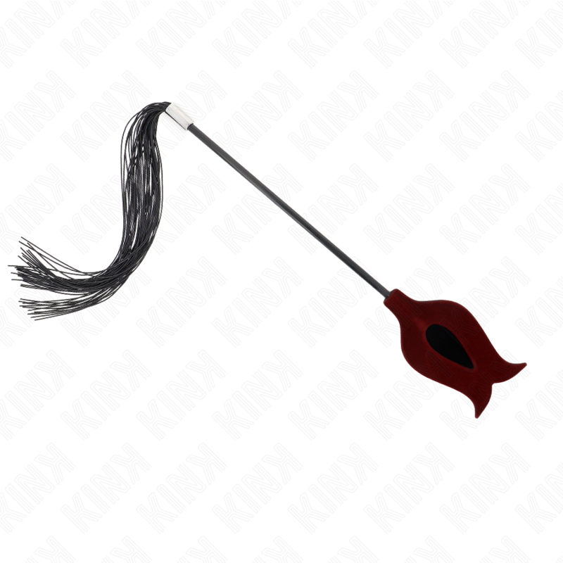 KINK - CHICOTE DE BORLA DE SILICONA FORMA DE ROSA 45 CM
