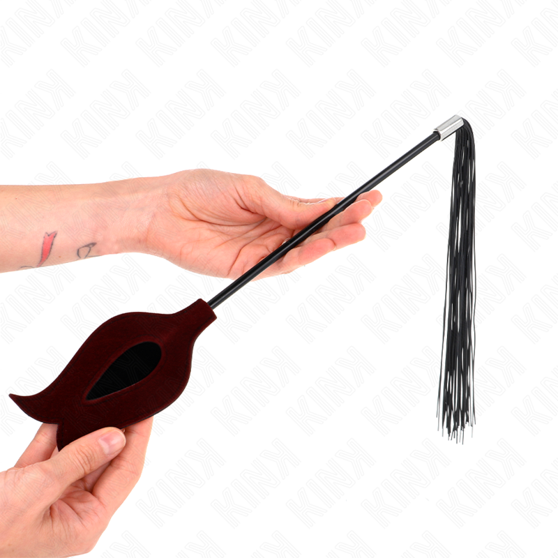 KINK - CHICOTE DE BORLA DE SILICONA FORMA DE ROSA 45 CM
