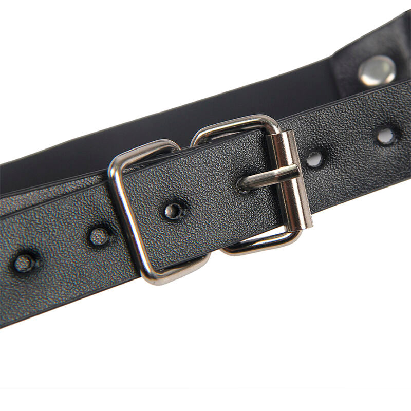SUBBLIME - 953720 PINZAS DE PECHO BONDAGE COURO TIRAS PRETO TAMANHO ÚNICO