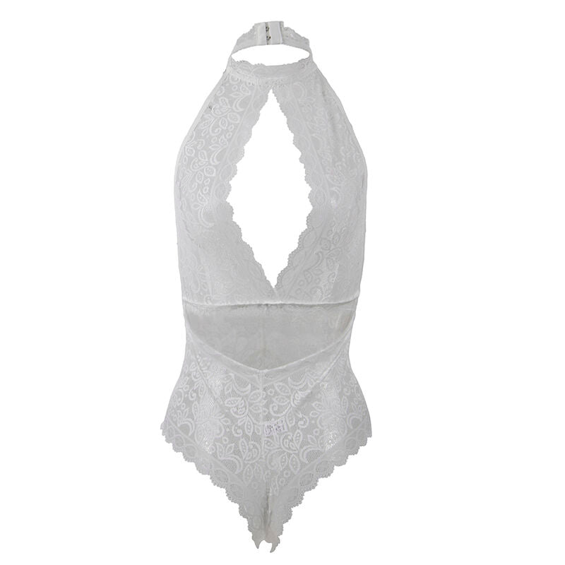SUBBLIME - 953867 BODY EM RENDA BRANCO L/XL