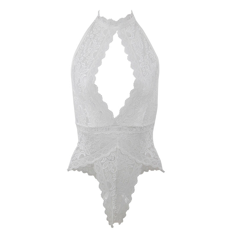 SUBBLIME - 953867 BODY EM RENDA BRANCO L/XL